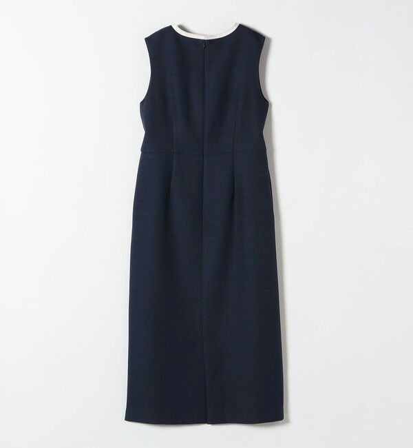 SHIPS any「《予約》SHIPS any:〈洗濯機可能〉カーブネック ノースリーブ ワンピース［NAVY BLUE］」|ワンピース|