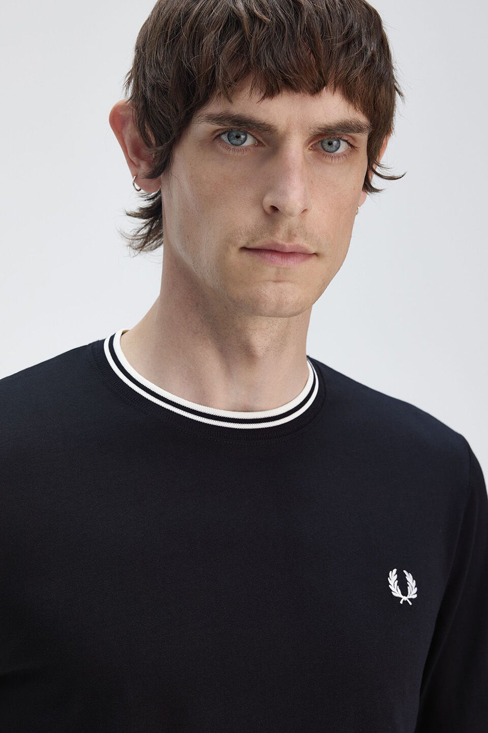 FRED PERRY 「FRED PERRY／Long Sleeve Twin Tipped T-Shirt／ロングスリーブ ツインティップラインTシャツ」|Tシャツ・カットソー|