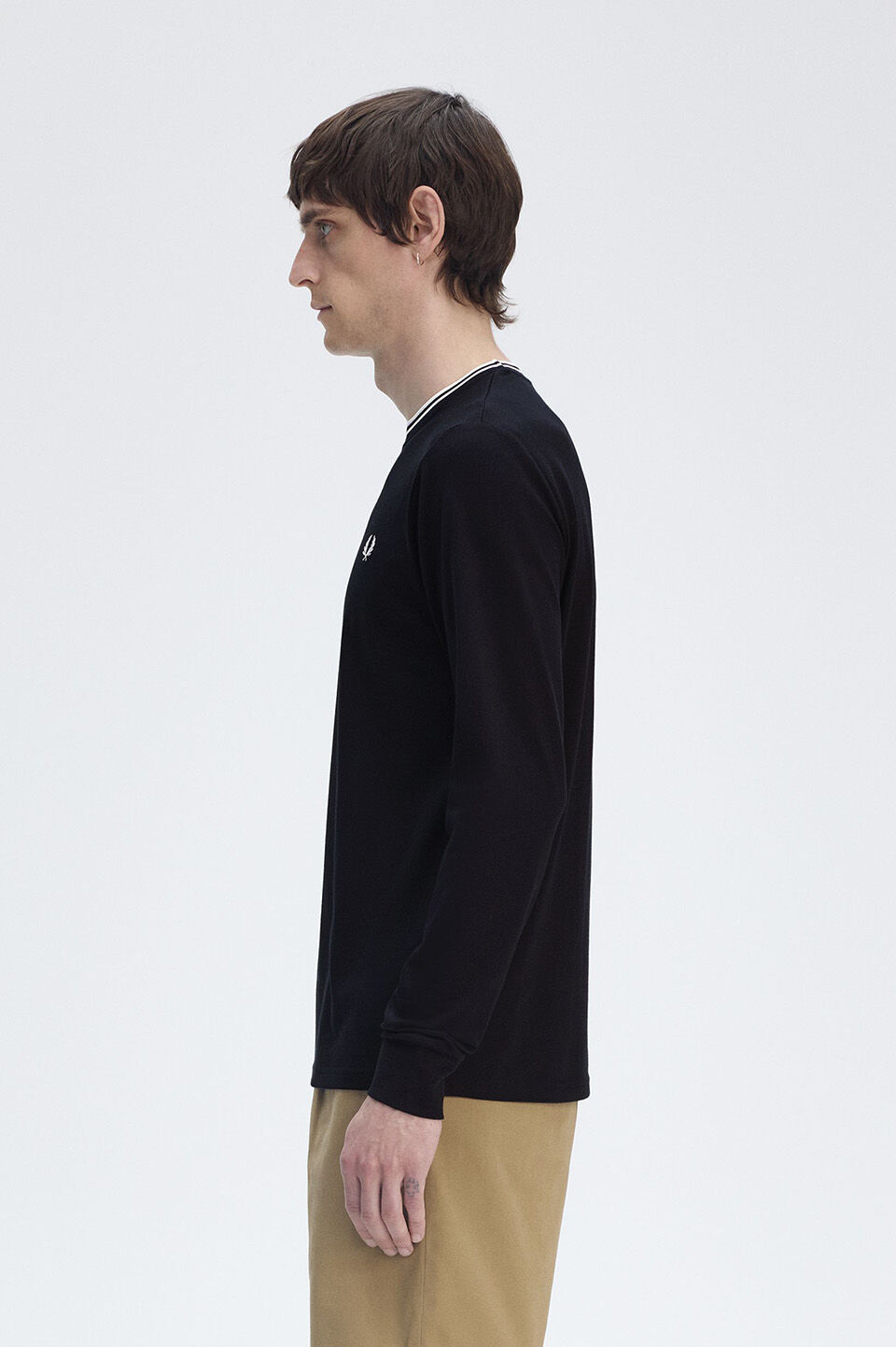 FRED PERRY 「FRED PERRY／Long Sleeve Twin Tipped T-Shirt／ロングスリーブ ツインティップラインTシャツ」|Tシャツ・カットソー|