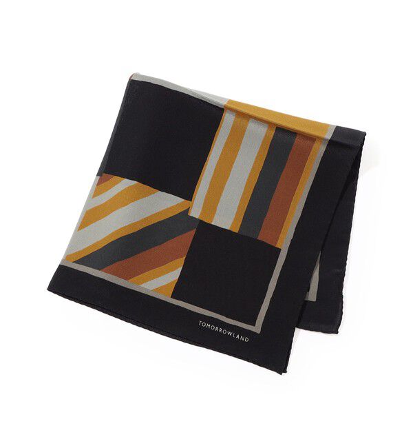 TOMORROWLAND GOODS「TOMORROWLAND シルク パッチワークマルチプリントポケットチーフ」|バンダナ・スカーフ|