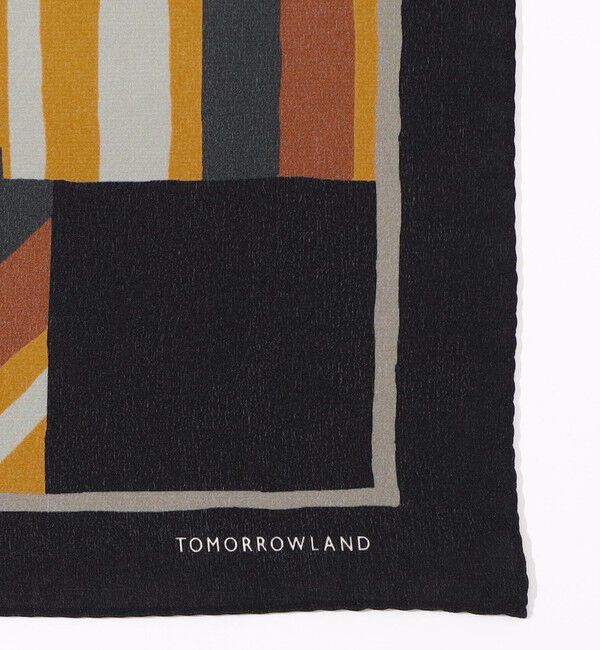 TOMORROWLAND GOODS「TOMORROWLAND シルク パッチワークマルチプリントポケットチーフ」|バンダナ・スカーフ|