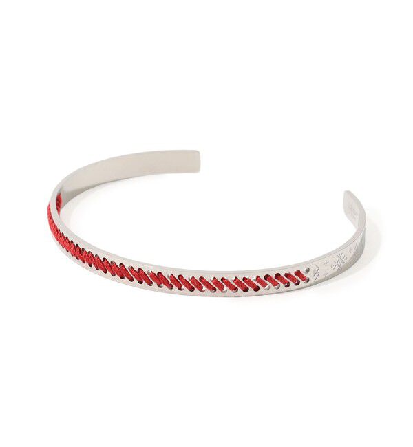 TOMORROWLAND GOODS「L'EIGHT STUDIO DIAGONALS BRACELET」|ブレスレット・バングル|35 レッド