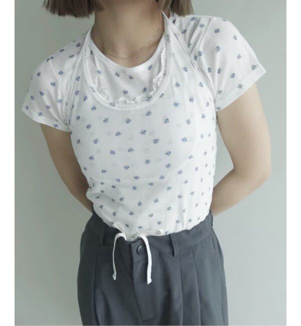 SLOBE IENA「miller/ミラー SLOBE別注 ホルターネック&times;Tシャツセット」|Tシャツ・カットソー|