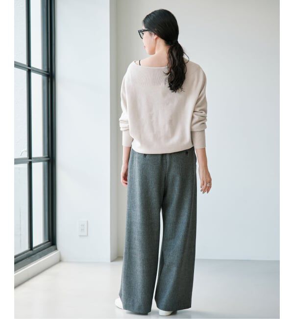 IENA「《予約》Fineニュージーウールニュアンスドルマンプルオーバー」|ニット・セーター|