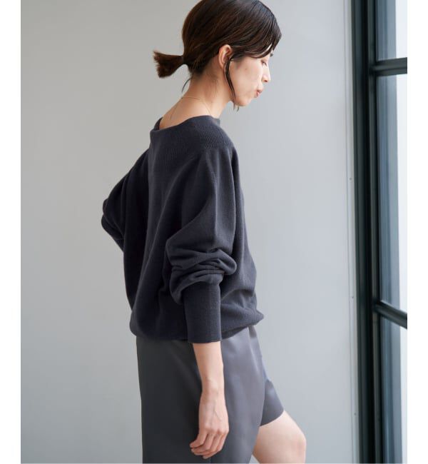IENA「《予約》Fineニュージーウールニュアンスドルマンプルオーバー」|ニット・セーター|