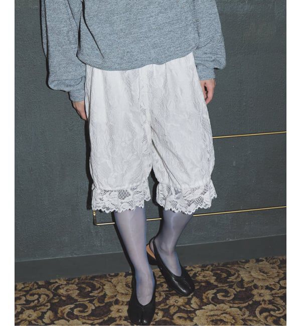JOURNAL STANDARD「【SALLY VINTAGE &times; JOURNAL STANDARD】SALLY LACE HALF PANTS」|その他|ホワイト
