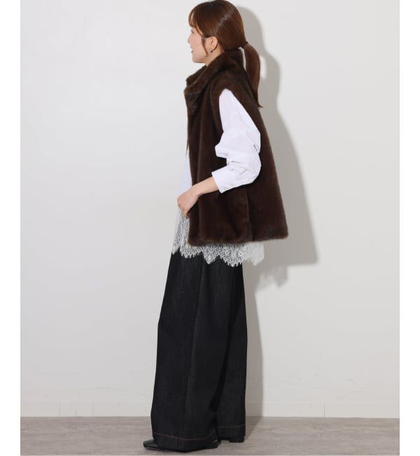 JOURNAL STANDARD relume「《WEB限定予約》バンドカラーレースシャツ」|シャツ・ブラウス|