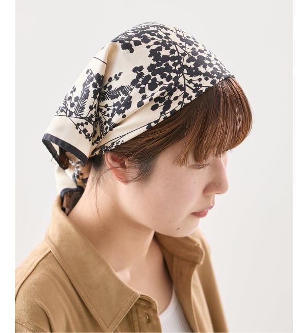 journal standard L'essage「《追加予約》AENEIS/エネス Mimosa Silk Scarf 90-BONE スカーフ」|バンダナ・スカーフ|