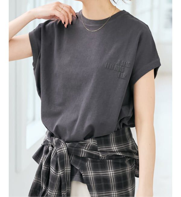Spick and Span「《追加》upper hights/アッパーハイツ 別注BIG NO SLEEVE TEE*」|Tシャツ・カットソー|ブラック A