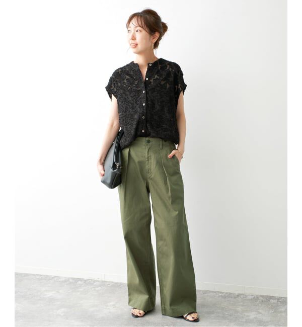 Spick and Span「ラチネバックイージーストレートパンツ」|その他|