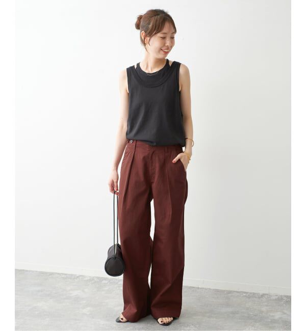 Spick and Span「ラチネバックイージーストレートパンツ」|その他|