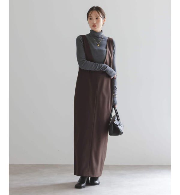 NOBLE「《WEB&一部店舗限定追加予約》ストレートVネックワンピース」|ワンピース|