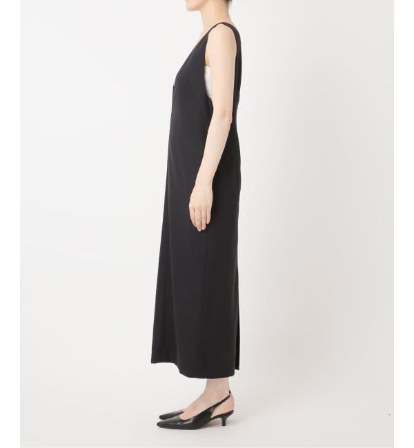 NOBLE「《WEB&一部店舗限定追加予約》ストレートVネックワンピース」|ワンピース|
