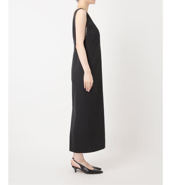 NOBLE「《WEB&一部店舗限定追加予約》ストレートVネックワンピース」|ワンピース|