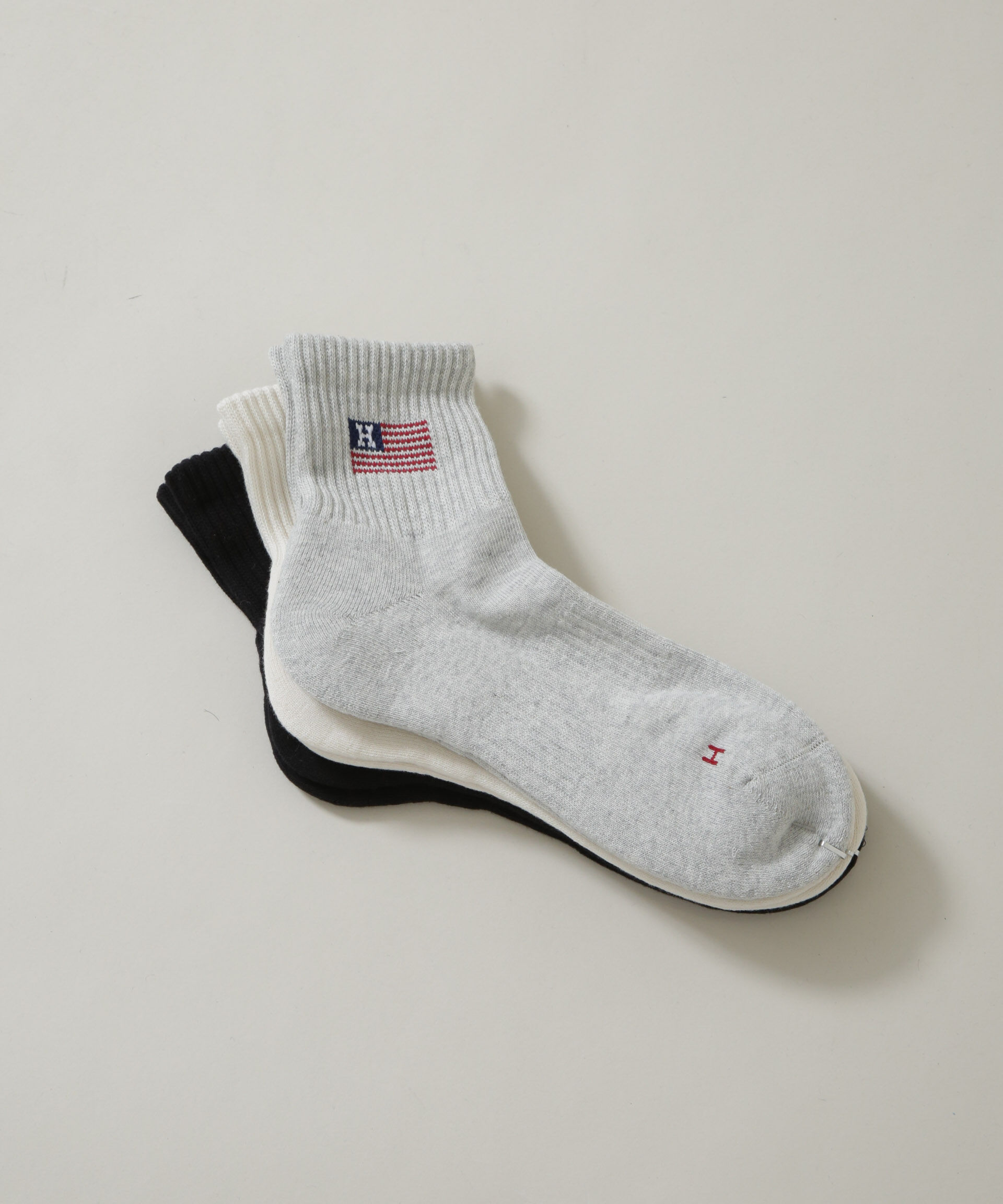 NANO universe「Healthknit/アメリカンフラッグソックス 3足セット」|ソックス|