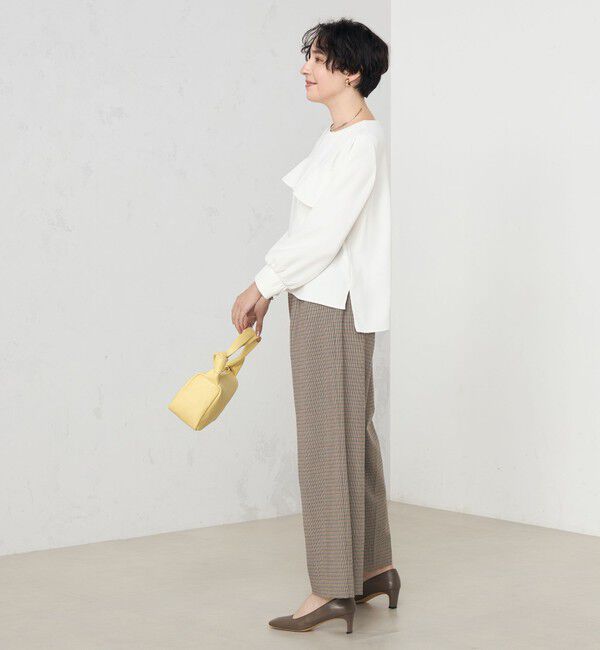 NOLLEY'S「《セットアップ対応》ウォッシャブルダブルクロスブラウス」|シャツ・ブラウス|