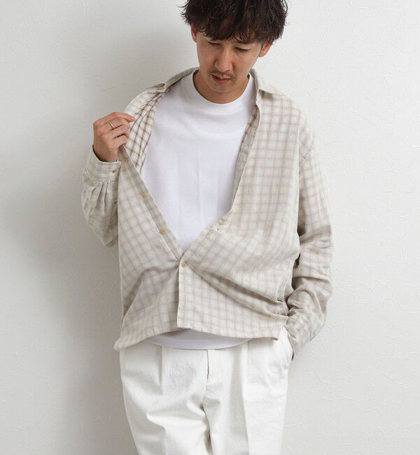 NOLLEY'S goodman「ダブルガーゼ レギュラーカラーオーバーシャツ 26AW」|シャツ・ブラウス|