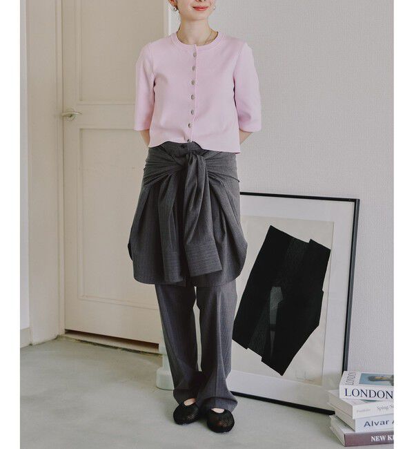 ADAM ET ROPE'「キュプラMIXクールタッチカーディガン/UV抑制/接触冷感」|カーディガン|