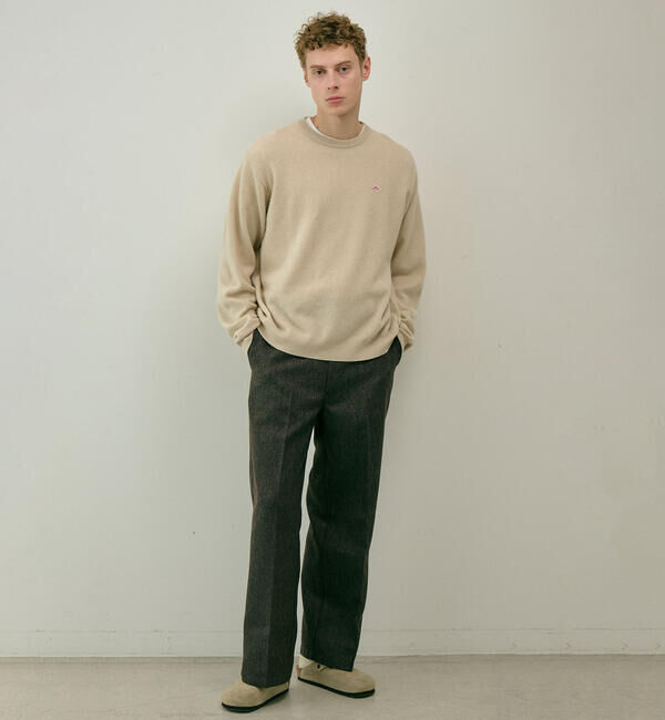 DANTON「DANTON | ラムウール クルーネックニットプルオーバー MEN」|ニット・セーター|