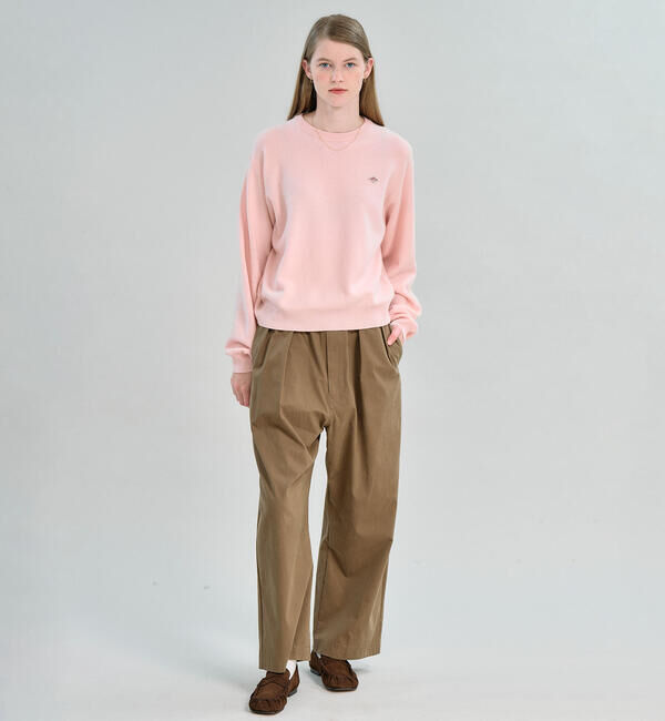 DANTON「DANTON | ラムウール クルーネックニットプルオーバー WOMEN」|ニット・セーター|