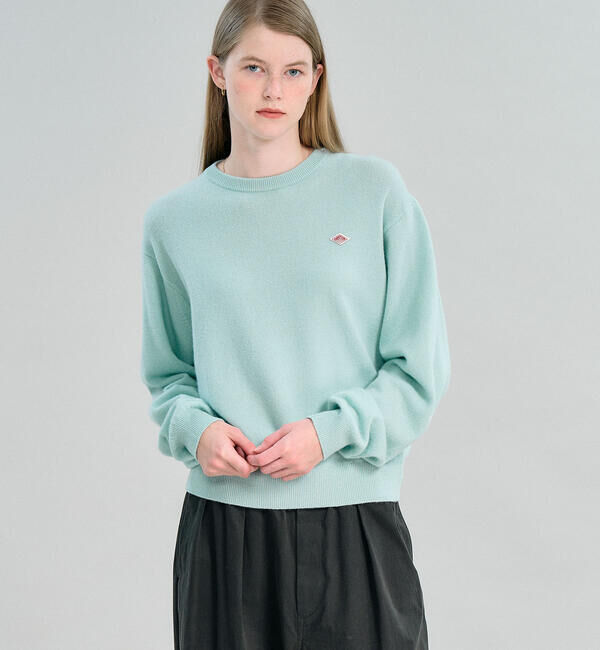 DANTON「DANTON | ラムウール クルーネックニットプルオーバー WOMEN」|ニット・セーター|