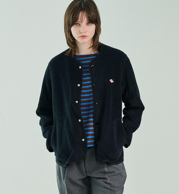 DANTON「DANTON | フリース カラーレスジャケット WOMEN」|Tシャツ・カットソー|