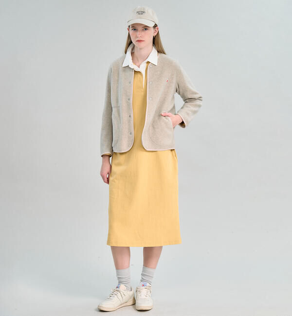 DANTON「DANTON | フリース カラーレスジャケット WOMEN」|Tシャツ・カットソー|