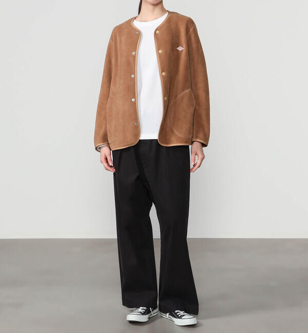 DANTON「DANTON | フリース カラーレスジャケット WOMEN」|Tシャツ・カットソー|