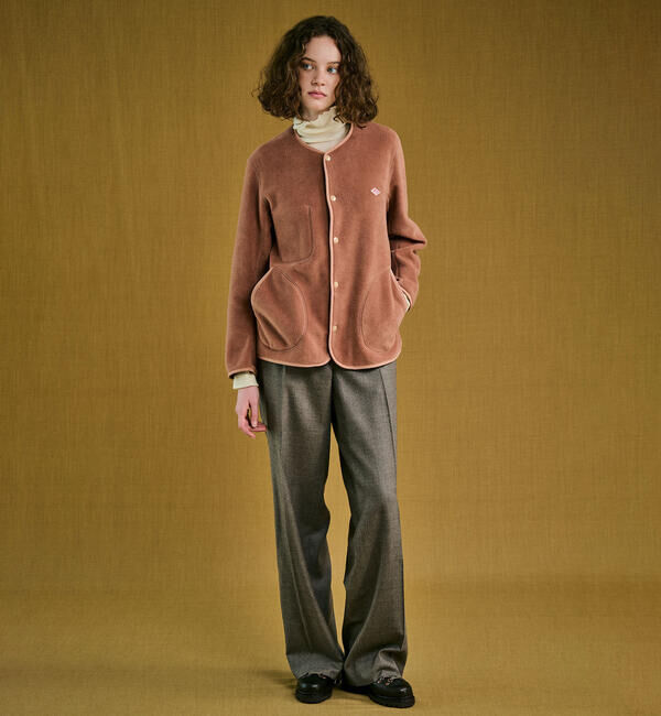 DANTON「DANTON | フリース カラーレスジャケット WOMEN」|Tシャツ・カットソー|