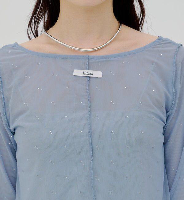  「【lilium by lily】レイヤードシアートップス」|Tシャツ・カットソー|