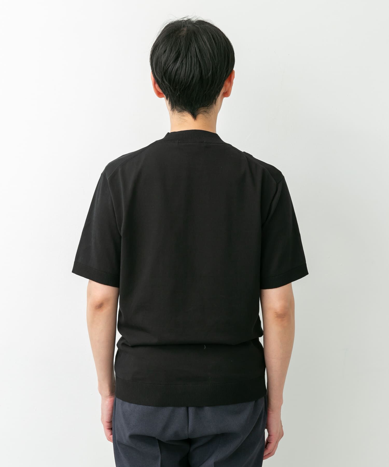 URBAN RESEARCH DOORS「LIFE STYLE TAILOR　ハイゲージクルーネック半袖ニット」|シャツ・ブラウス|