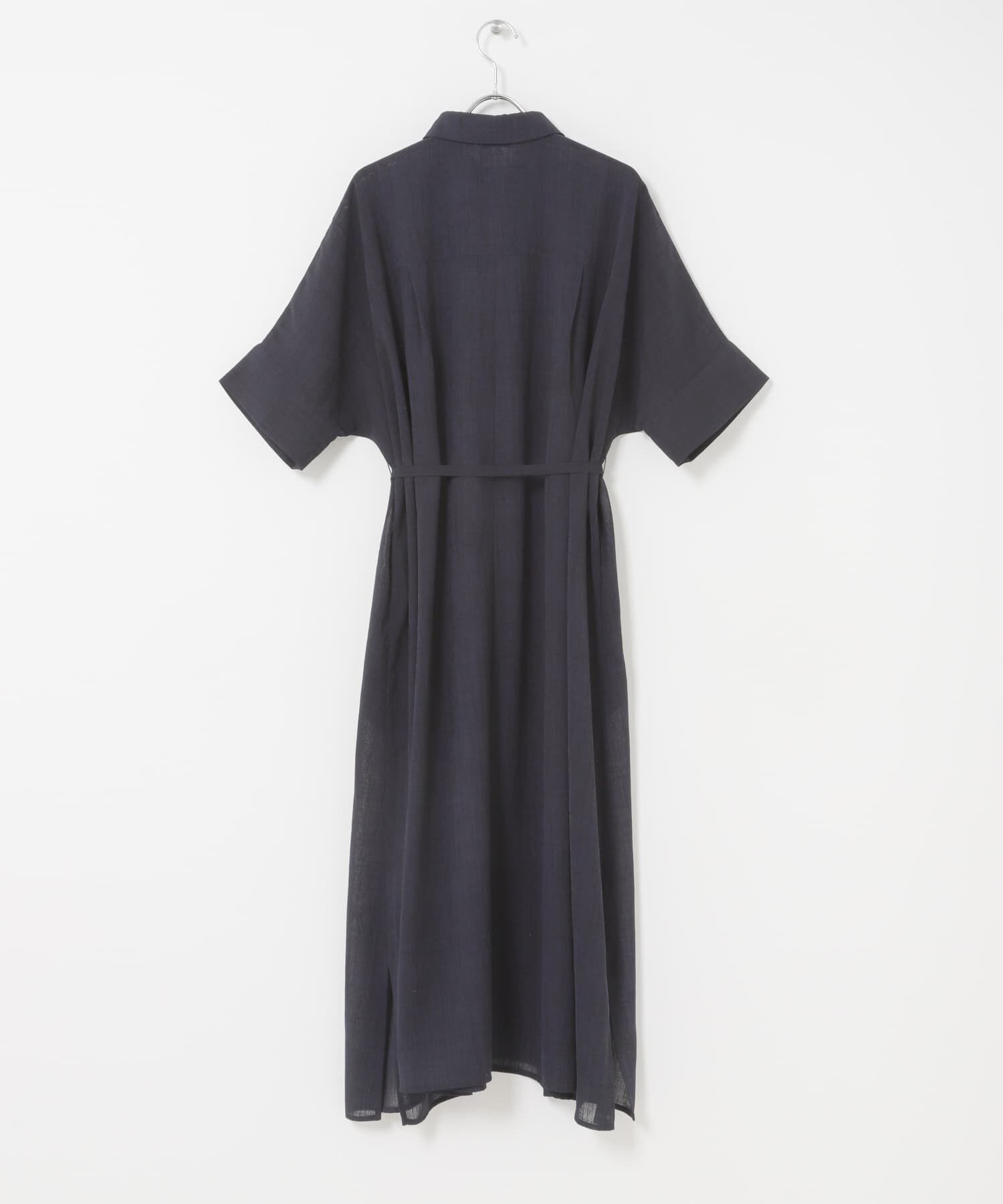 URBAN RESEARCH ROSSO「セミシアー5分袖シャツワンピース」|ワンピース|