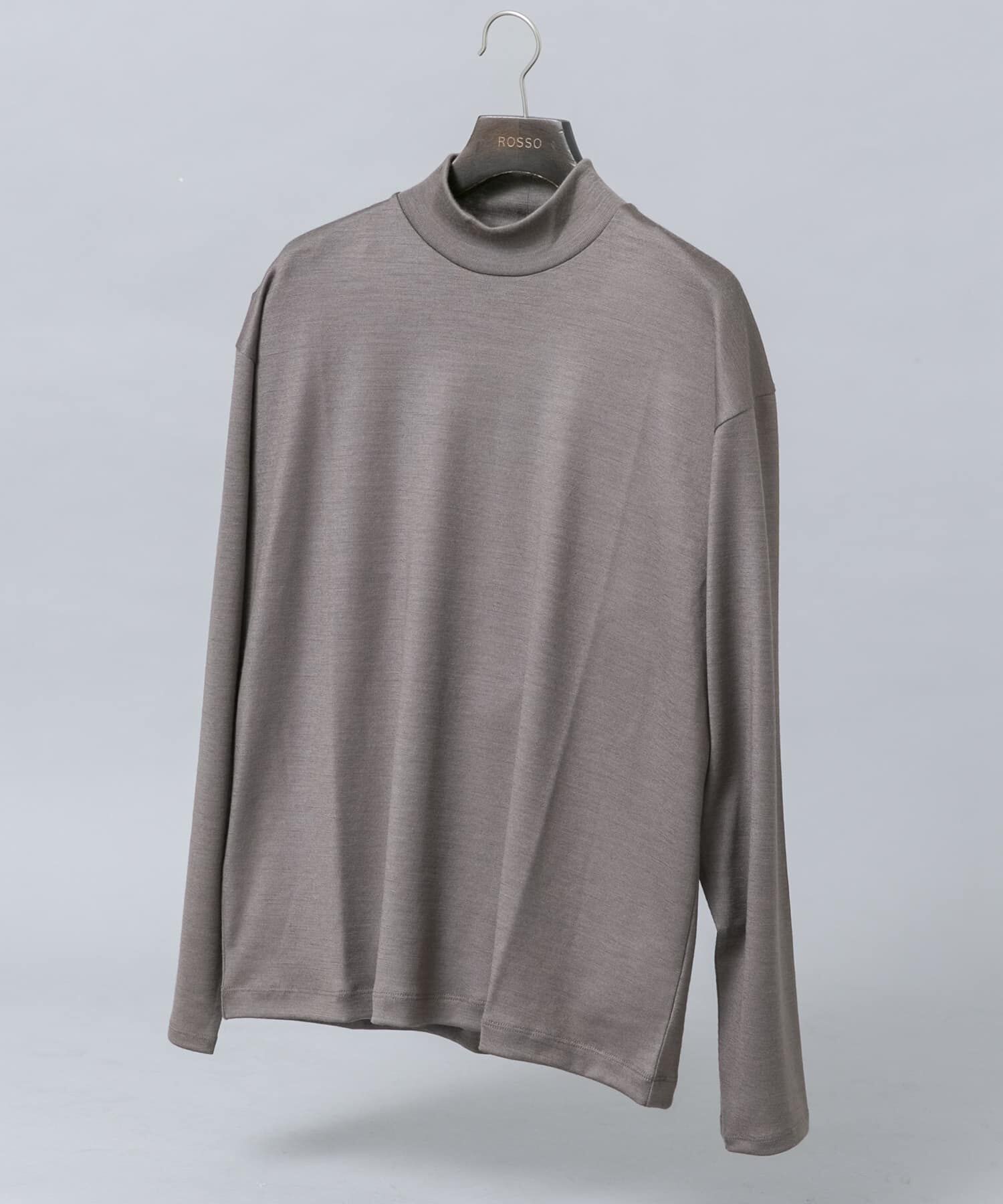 URBAN RESEARCH ROSSO「『マシンウォッシャブル』ハイクオリティウールモックネックTシャツ」|Tシャツ・カットソー|ベージュ系その他