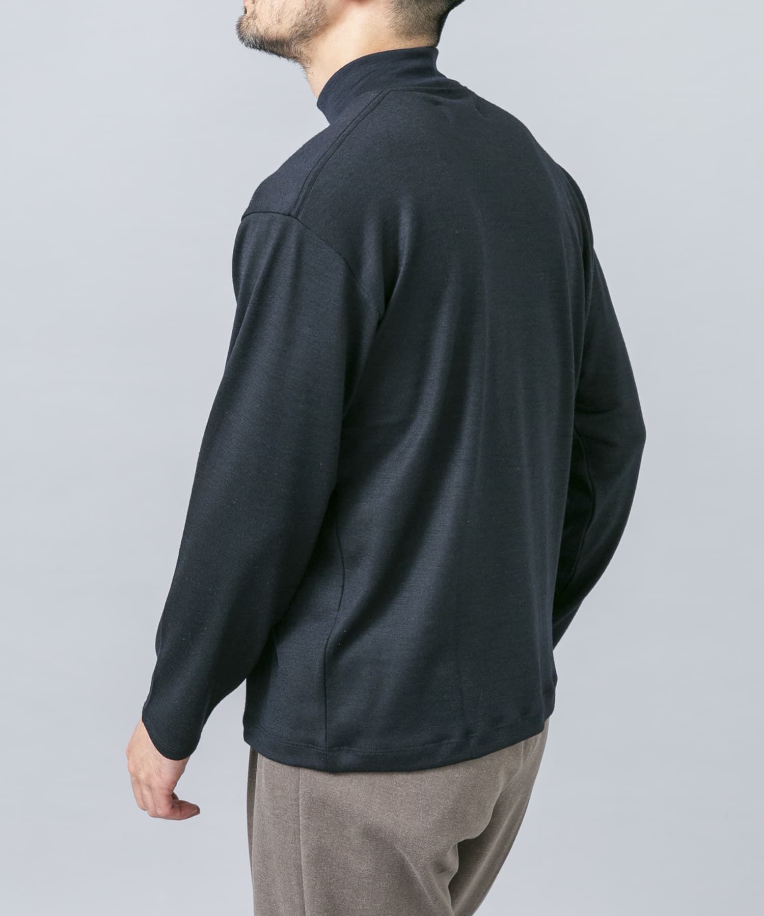 URBAN RESEARCH ROSSO「『マシンウォッシャブル』ハイクオリティウールモックネックTシャツ」|Tシャツ・カットソー|