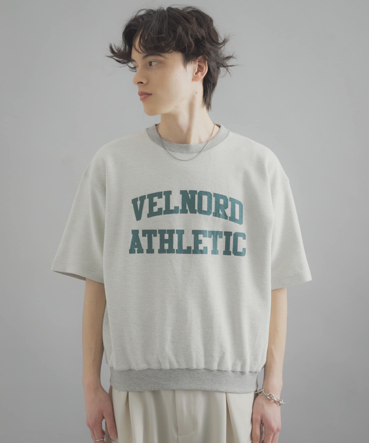 SENSE OF PLACE by URBAN RESEARCH「カレッジスウェットショートスリーブTシャツ」|スウェット・ジャージ|