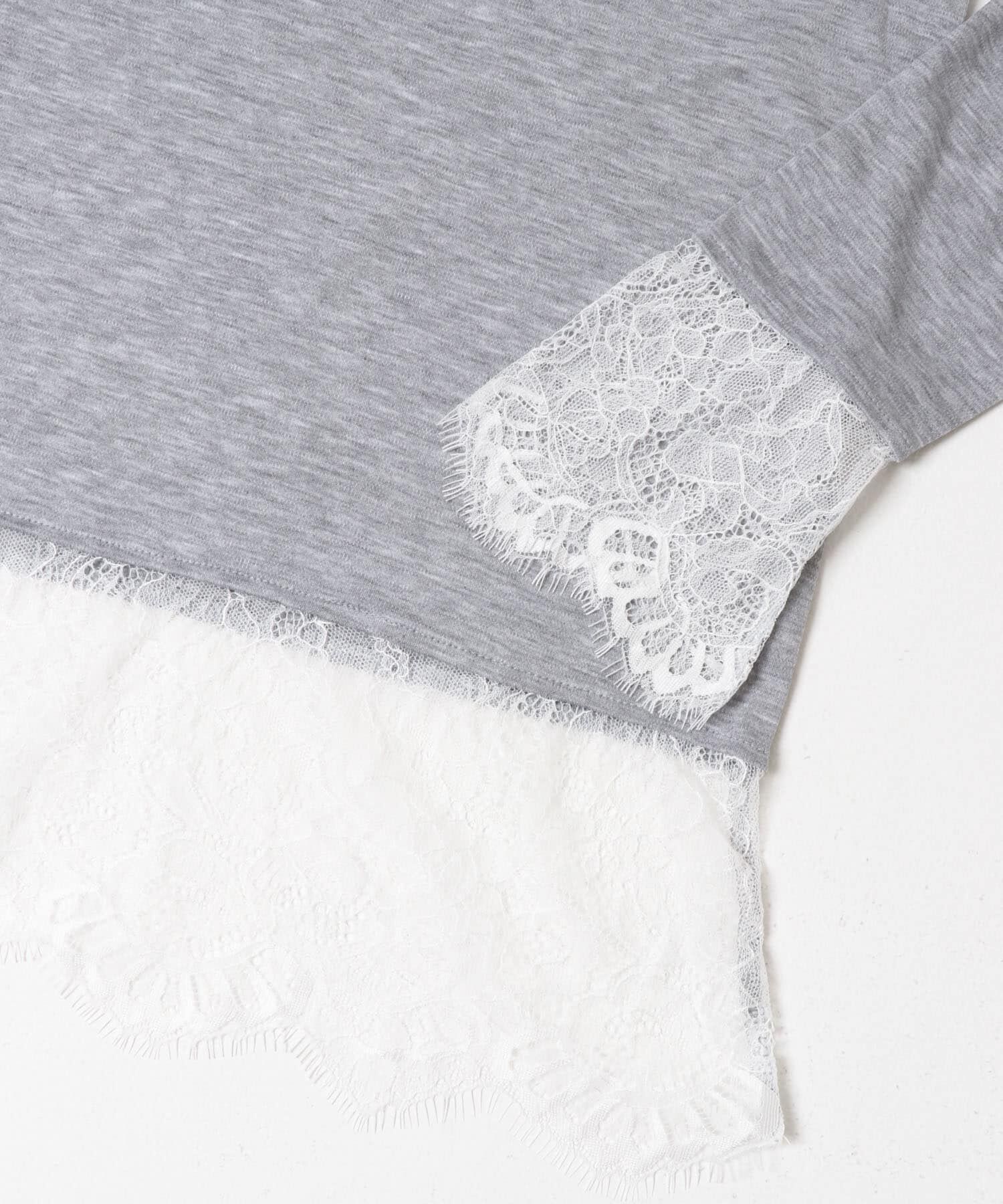 SENSE OF PLACE by URBAN RESEARCH「保湿レースヘムレイヤードカットソー」|Tシャツ・カットソー|
