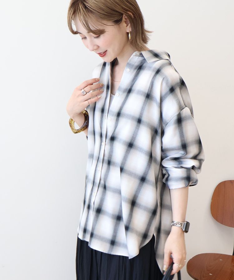 AMERICAN HOLIC「【WEB限定】イージーケアチェックシャツ」|シャツ・ブラウス|