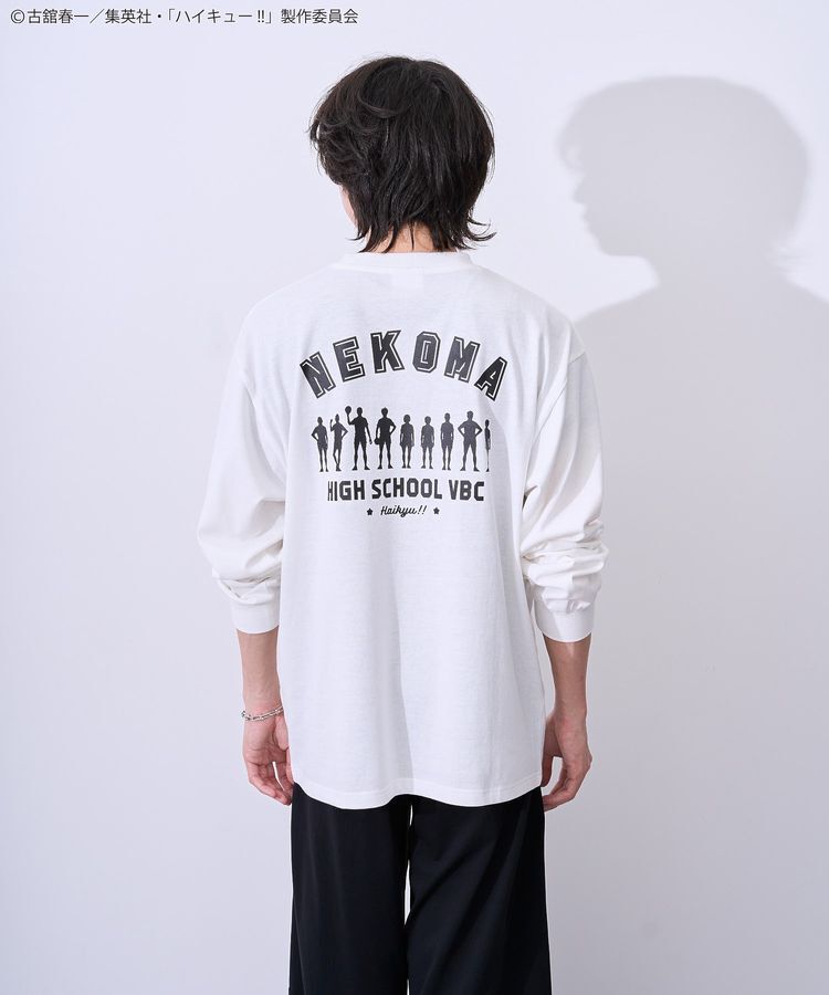 Green Parks「ハイキュー!! モノクロプリント音駒長袖Tシャツ」|Tシャツ・カットソー|