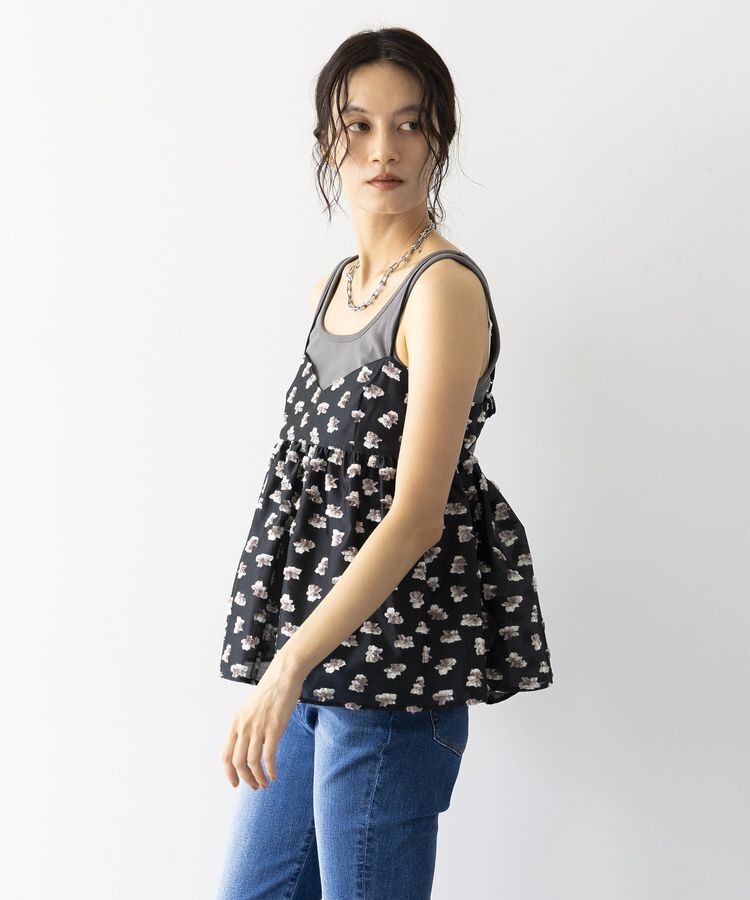 GARAGE OF GOOD CLOTHING「【日本製】ジャガードバックカッティングキャミソール」|キャミソール|