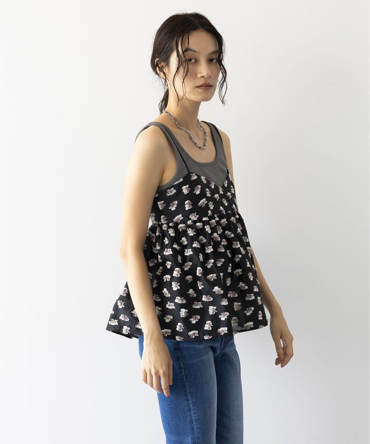 GARAGE OF GOOD CLOTHING「【日本製】ジャガードバックカッティングキャミソール」|キャミソール|