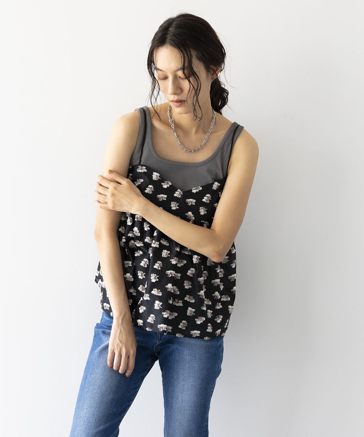 GARAGE OF GOOD CLOTHING「【日本製】ジャガードバックカッティングキャミソール」|キャミソール|