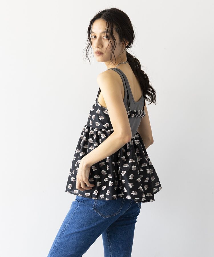 GARAGE OF GOOD CLOTHING「【日本製】ジャガードバックカッティングキャミソール」|キャミソール|