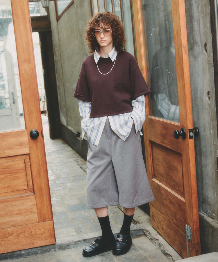 GARAGE OF GOOD CLOTHING「【日本製】ワイドスリーブショート丈Tシャツ」|Tシャツ・カットソー|