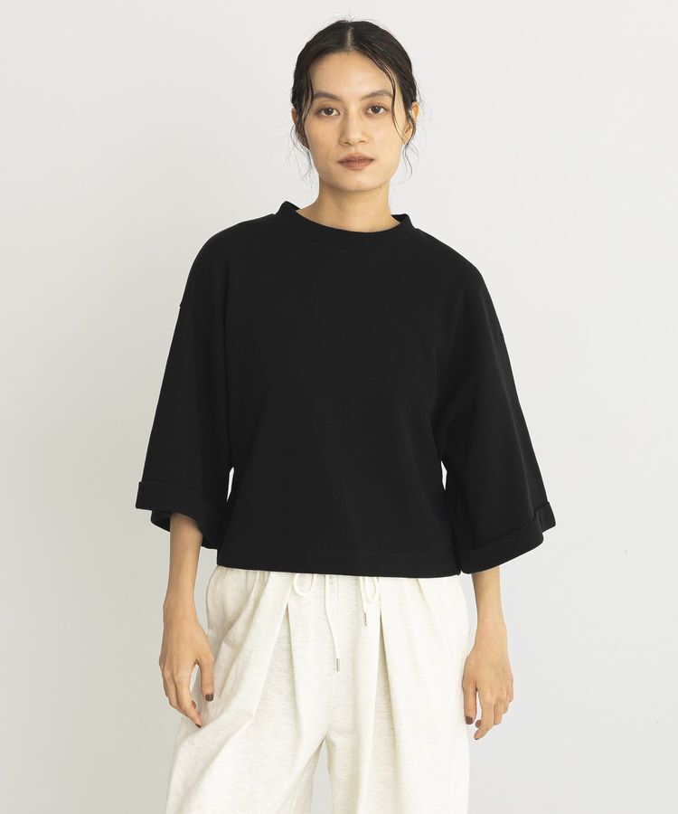 GARAGE OF GOOD CLOTHING「【日本製】ワイドスリーブショート丈Tシャツ」|Tシャツ・カットソー|Black