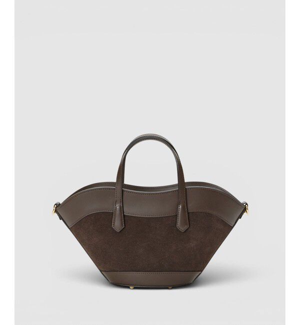 allureville「FLAMINIA MINI トートバッグ」|ショルダー・メッセンジャー|ダークブラウン