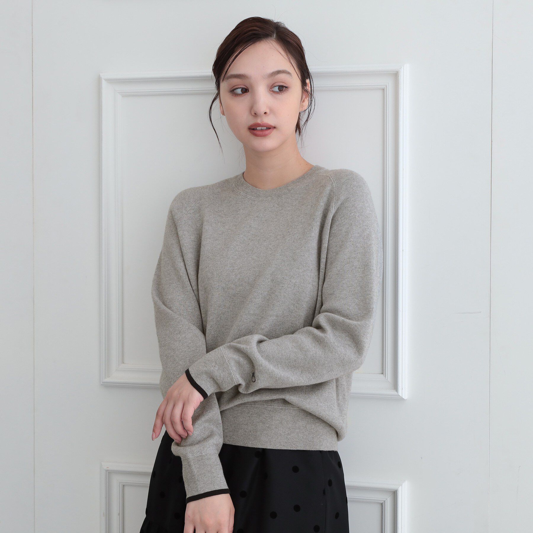 DRESSTERIOR「【6色展開】ウォッシャブルコットンカシミヤ混配色ニット」|ニット・セーター|
