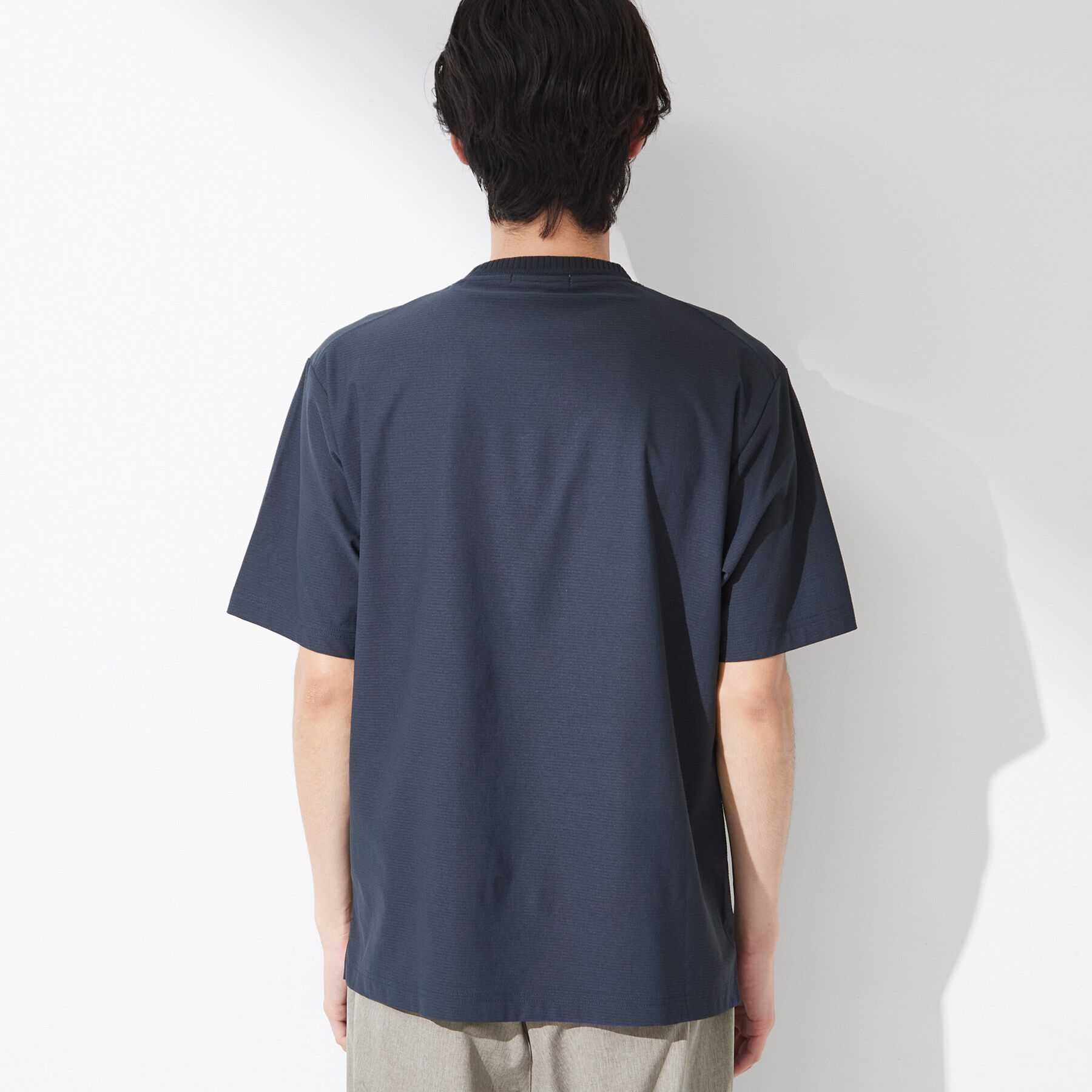 THE SHOP TK「【吸水速乾／UVカット／接触冷感】ミニリップル半袖Tシャツ」|Tシャツ・カットソー|