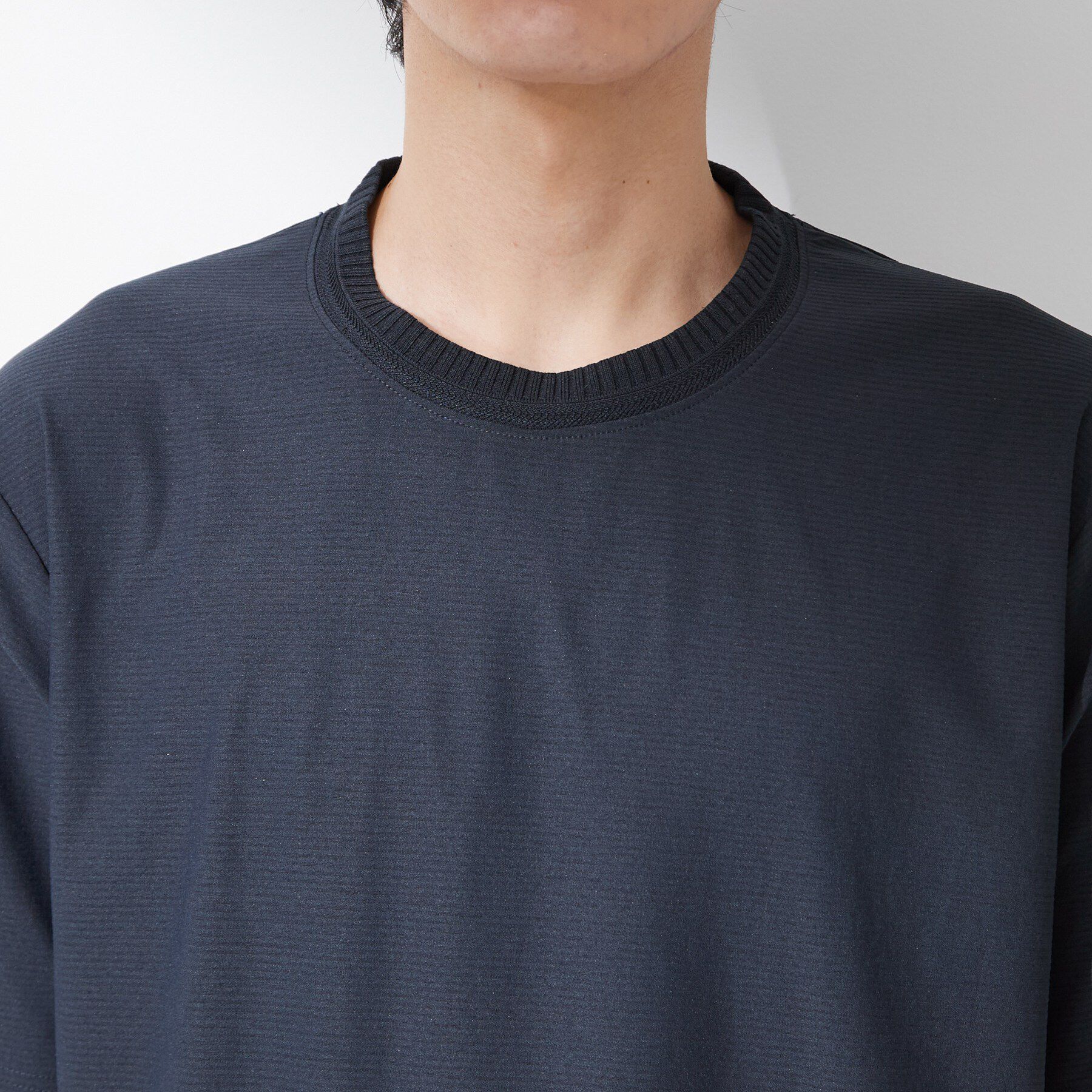 THE SHOP TK「【吸水速乾／UVカット／接触冷感】ミニリップル半袖Tシャツ」|Tシャツ・カットソー|