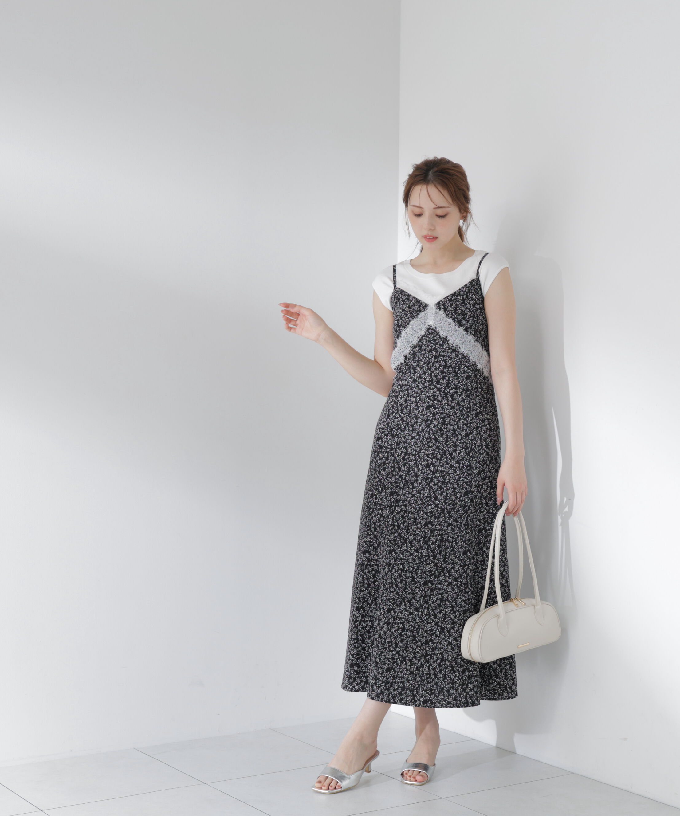 PROPORTION BODY DRESSING「レーストリム小花キャミワンピース」|ワンピース|