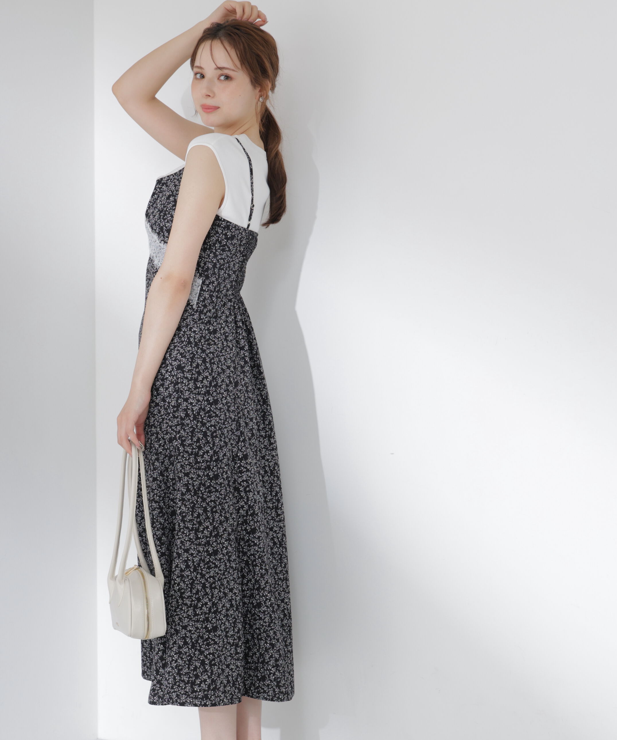 PROPORTION BODY DRESSING「レーストリム小花キャミワンピース」|ワンピース|